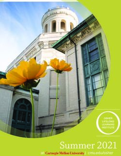 Summer 2021 at | cmu.edu/osher - Carnegie Mellon University