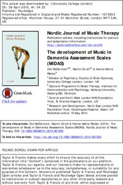 Nordic Journal of Music Therapy