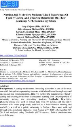Nursing And Midwifery Students' Lived Experiences Of Faculty Caring And Uncaring Behaviours On Their Learning: A Phenomenology Study