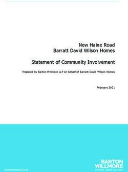 New Haine Road Barratt David Wilson Homes Statement of Community Involvement - Prepared by Barton Willmore LLP on behalf of Barratt David Wilson ...