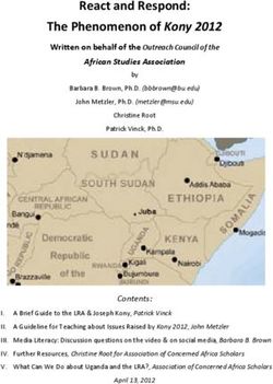 React and Respond: The Phenomenon of Kony 2012