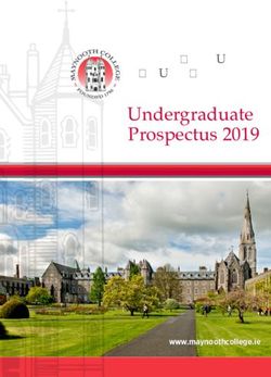 Undergraduate Prospectus 2019 - Pontifical University St Patrick's College Maynooth - St Patrick's College, Maynooth