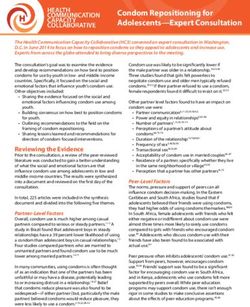 Condom Repositioning for Adolescents-Expert Consultation