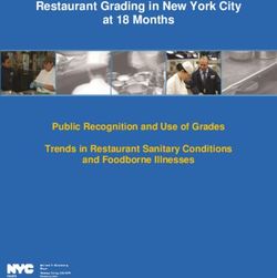 Restaurant Grading in New York City at 18 Months - Public Recognition and Use of Grades Trends in Restaurant Sanitary Conditions and Foodborne ...