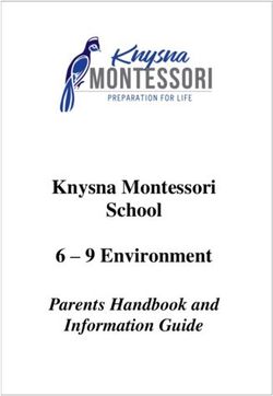 Knysna Montessori School 6 - 9 Environment - Parents Handbook and Information Guide