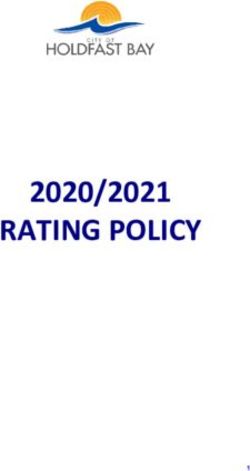 RATING POLICY 2020/2021 - City of Holdfast Bay