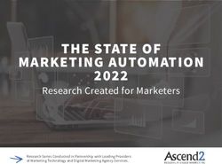THE STATE OF MARKETING AUTOMATION 2022 - Research Created for Marketers - Ascend2