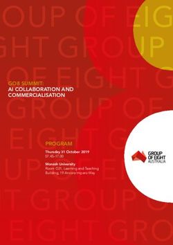 GROUP OF EIGHT GO8 SUMMIT: AI COLLABORATION AND COMMERCIALISATION PROGRAM - Thursday 31 October 2019 07.45-17.00