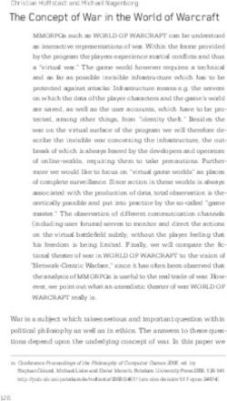 The Concept of War in the World of Warcraft