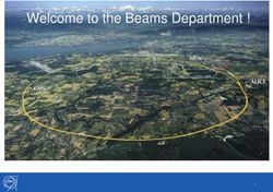 Welcome to the Beams Department ! - CERN Indico