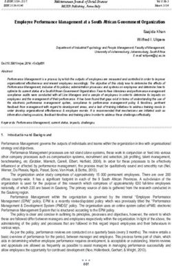 Employee Performance Management at a South African Government Organization Saajida Khan Wilfred I. Ukpere