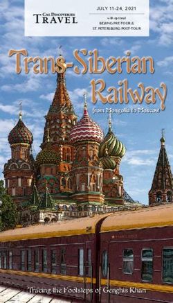 Trans-Siberian Railway - BEIJING PRE-TOUR & ST. PETERSBURG POST-TOUR JULY 11-24, 2021 - Cal Alumni Association