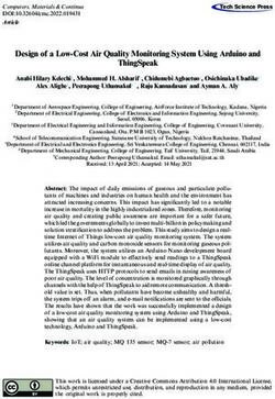 Design of a Low-Cost Air Quality Monitoring System Using Arduino and ThingSpeak