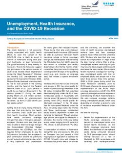 Unemployment, Health Insurance, and the COVID-19 Recession