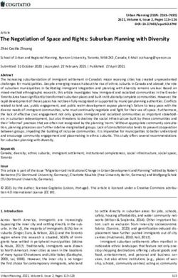 The Negotiation of Space and Rights: Suburban Planning with Diversity