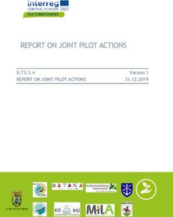 REPORT ON JOINT PILOT ACTIONS - D.T3.3.4 REPORT ON JOINT PILOT ACTIONS