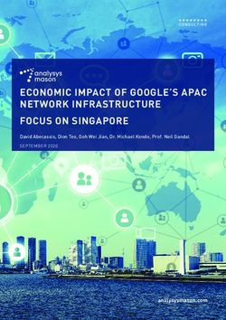 ECONOMIC IMPACT OF GO OGLE'S APAC NETWORK INFRASTRUCTURE FOCUS ON SINGAPORE - David Abecassis, Dion Teo, Goh Wei Jian, Dr. Michael Kende, Prof ...