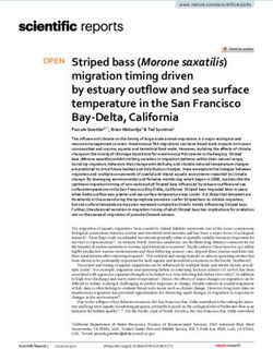 Striped bass (Morone saxatilis) migration timing driven by estuary outflow and sea surface temperature in the San Francisco Bay Delta, California ...