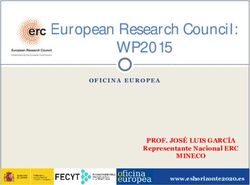 European Research Council: WP2015 PROF. JOS&Eacute; LUIS GARC&Iacute;A MINECO - OTRI