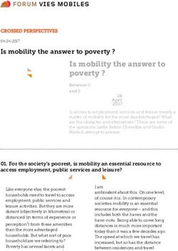 Is mobility the answer to poverty ? - Mobile Lives Forum