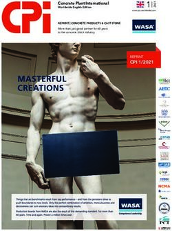 CPI 1/2021 REPRINT Concrete Plant International - WASA Technologies