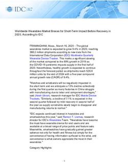 Worldwide Wearables Market Braces for Short-Term Impact Before Recovery in 2020, According to IDC