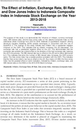 The Effect of Inflation, Exchange Rate, BI Rate and Dow Jones Index to Indonesia Composite Index in Indonesia Stock Exchange on the Year 2013-2018