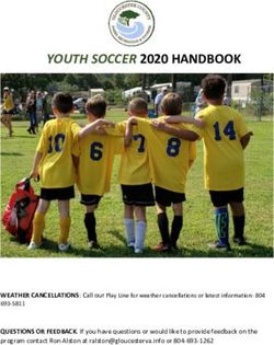 YOUTH SOCCER 2020 HANDBOOK - Gloucester County, VA
