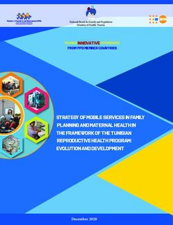 Strategy of Mobile Services in Family Planning and Maternal Health in the Framework of the Tunisian Reproductive Health Program: Evolution and ...