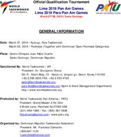 Official Qualification Tournament Lima 2019 Pan Am Games Lima 2019 Para Pan Am Games