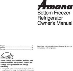 Bottom Freezer Refrigerator Owner's Manual