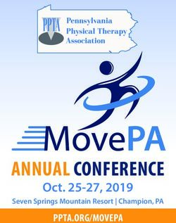 ANNUAL CONFERENCE Oct. 25-27, 2019 - PPTA.ORG/MOVEPA - Pennsylvania Physical Therapy ...