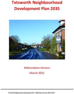 Tetsworth Neighbourhood Development Plan 2035 - Referendum Version March 2021 - South ...