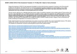 MANBY LODGE COVID-19 Risk Assessment Template v14 17th May 2021- Based on Surrey Exemplar