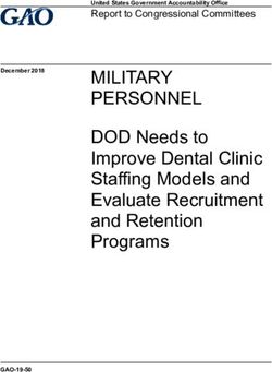 MILITARY PERSONNEL DOD Needs to Improve Dental Clinic Staffing Models and Evaluate Recruitment and Retention Programs - Report to Congressional ...