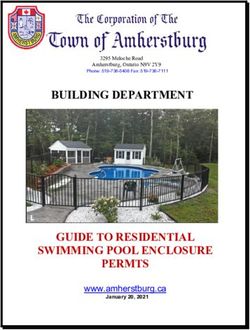 BUILDING DEPARTMENT - GUIDE TO RESIDENTIAL SWIMMING POOL ENCLOSURE PERMTS www.amherstburg.ca
