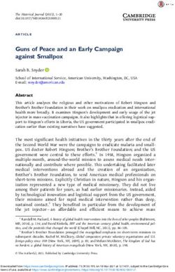 Guns of Peace and an Early Campaign against Smallpox