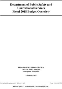 Department of Public Safety and Correctional Services Fiscal 2018 Budget Overview - DPSCS Overview