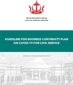 GUIDELINE FOR BUSINESS CONTINUITY PLAN ON COVID-19 FOR CIVIL SERVICE - PREPARED BY THE PRIME MINISTER'S OFFICE