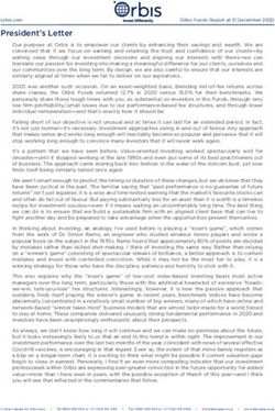 President's Letter orbis.com - Beanstalk ...