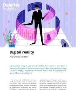 Digital reality A technical primer - Deloitte