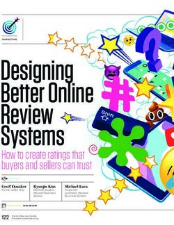 Designing Better Online Review Systems - How to create ratings that buyers and sellers can trust