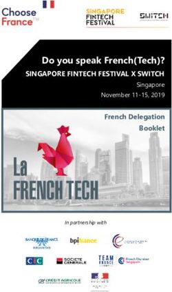 Do you speak French(Tech)? - SINGAPORE FINTECH FESTIVAL X SWITCH French Delegation Booklet
