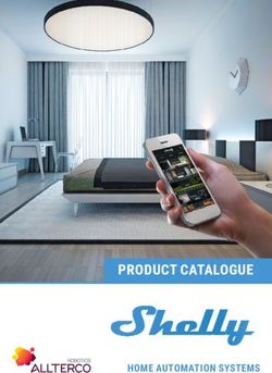PRODUCT CATALOGUE HOME AUTOMATION SYSTEMS - Shelly Cloud