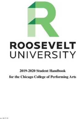 2019-2020 Student Handbook for the Chicago College of Performing Arts