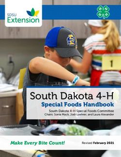 South Dakota 4-H Special Foods Handbook South Dakota 4-H Special Foods Committee Chairs: Sonia Mack, Jodi Loehrer, and Laura Alexander - Lincoln ...