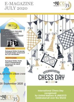 E-MAGAZINE JULY 2020 - European Chess Union