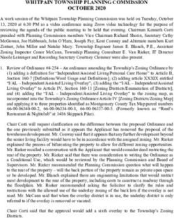 WHITPAIN TOWNSHIP PLANNING COMMISSION OCTOBER 2020