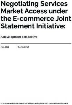 Negotiating Services Market Access under the E-commerce Joint Statement Initiative: A development perspective
