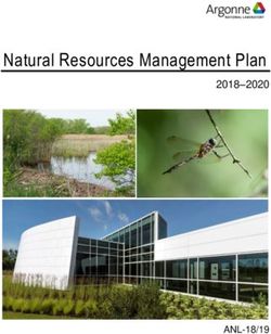 Natural Resources Management Plan 2018-2020 - ANL-18/19